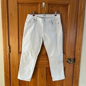 LOFT Women's Crisp White Cropped Jeans